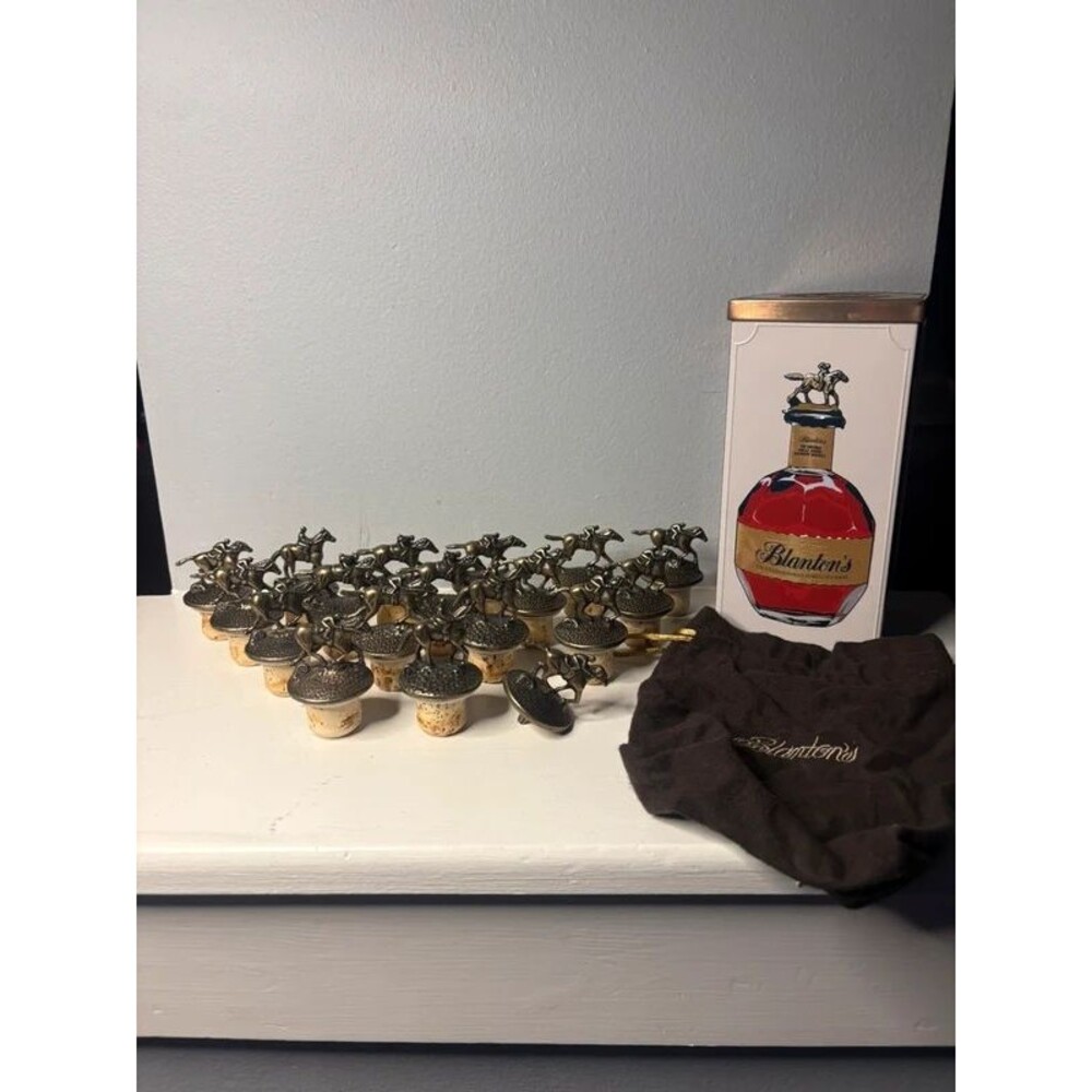 Blanton’s Horse Bottle Stoppers – 18 Piece Set + 2 Bags